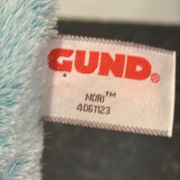 GUND Nori Narwhal Stuffed Animal Plush Whale Pastel Blue With Sparkling Horn 11” - Picture 6 of 7